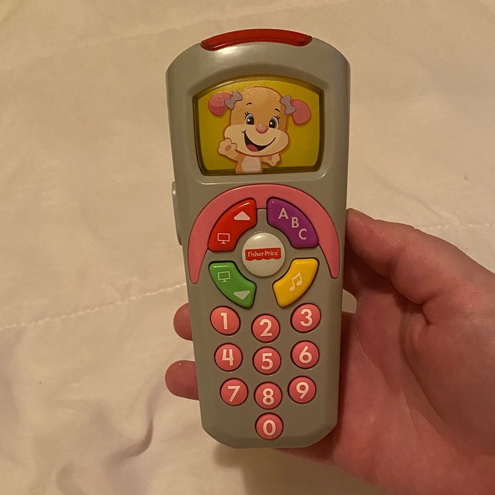 Fisher-Price Interactive Learning Remote - Gray and Pink